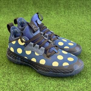 Adidas Harden Vol 5 Futurenatural Shoes 8 1/2 Royal Blue Polka Dot H68594 42 EU